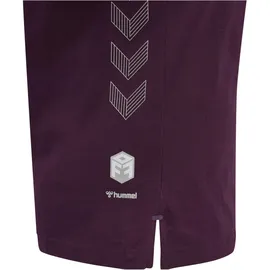 hummel MOVE Grid T-Shirt Damen 3506 grape wine XS
