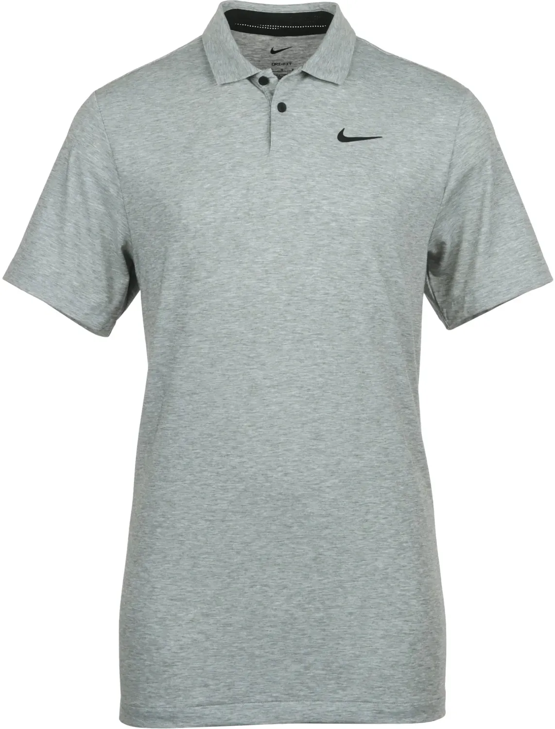Nike Golf Polo Dri-FIT Tour Heather, schwarz/oliv