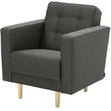 Max Winzer Sessel Jasmin Flachgewebe 75 x 81 x 83 cm Schwarz