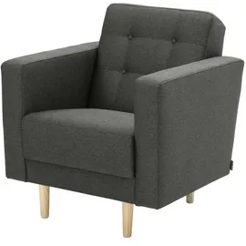 Max Winzer Sessel Jasmin Flachgewebe 75 x 81 x 83 cm Schwarz