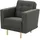 Max Winzer Sessel Jasmin Flachgewebe 75 x 81 x 83 cm Schwarz