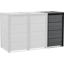 KETER Mülltonnenbox Hide Away 138 x 84 x 121 cm grau