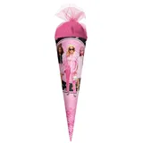 ROTH Geschenk-Schultüte klein Barbie 35 cm rund Tüllverschluss Zuckertüte Schulanfang