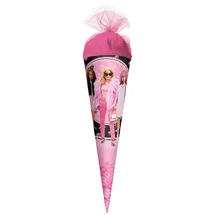 ROTH Geschenk-Schultüte klein Barbie 35 cm rund Tüllverschluss Zuckertüte Schulanfang