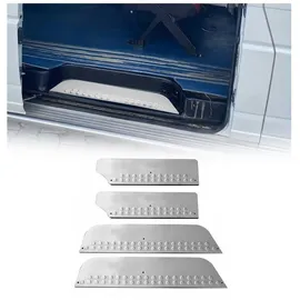 Omac Zierleisten-Aufkleber Einstiegsleisten für VW Caravelle T4 1990-2003 Edelstahl Silber 3x, (3tlg), Langlebig,Einfache Reinigung,Einfache Installation,Rostbeständig silberfarben