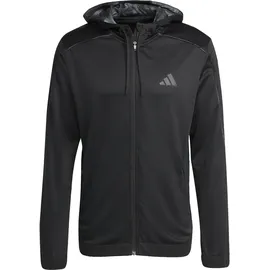 adidas Train Essentials Seasonal Kapuzenjacke Herren Schwarz L