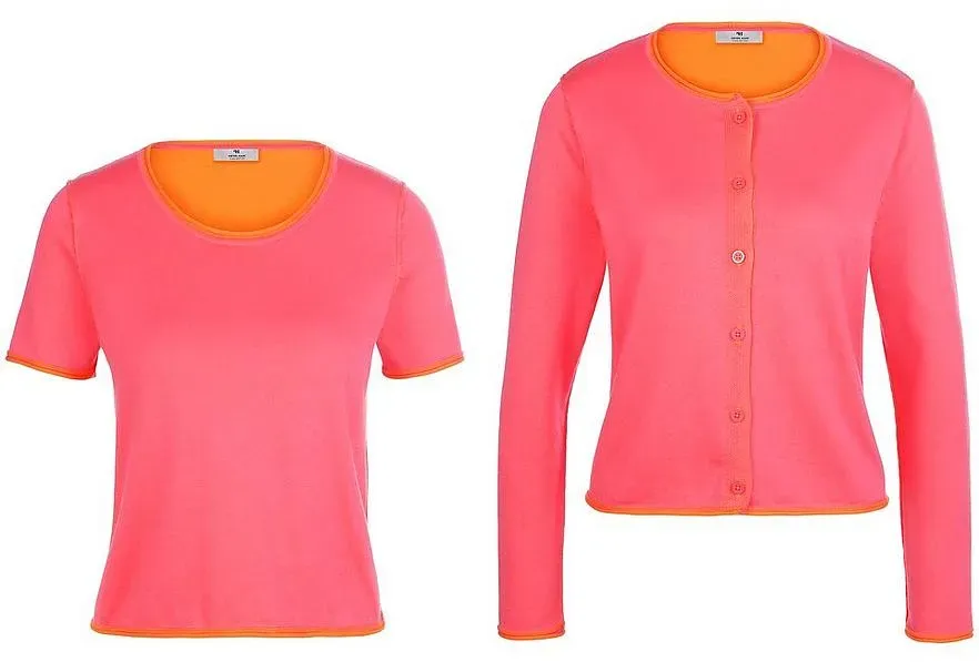Twinset aus 100% SUPIMA®-Baumwolle Peter Hahn pink, 42