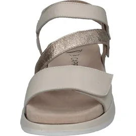 CAPRICE Riemchensandale Damen Beige/Weiß 38