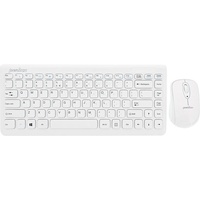 Perixx PERIDUO-707 PLUS W, US-LAYOUT, Tastatur + Maus, Mini, USB Funk, weiß