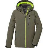 KILLTEC Jungen Funktionsjacke mit Kapuze/Winterjacke ist wasserdicht KOW 159 BYS JCKT, dunkeloliv, 140, 40915-000