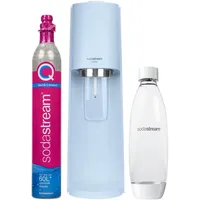 SodaStream Soda Maker Terra hellblau QC mit CO2- und 1-Liter-PET-Flasche (1012811315)
