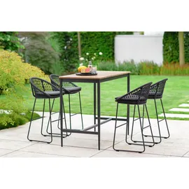Niehoff Bartisch Luna 135 x 70 cm Teak/Grau