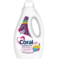 Coral Waschmittel Farbschutz Colorwaschmittel, flüssig, Wild Fashion, 1,3 Liter, Waschladungen 26