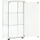 vidaXL Vitrine Hartglas Weiß
