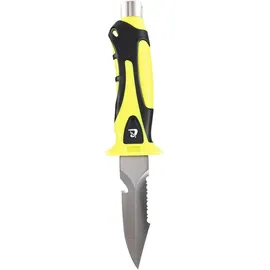 Cressi Argus Knife Black/Yellow - Tauchermesser für Tauchbegeisterte, perfekt für Unterwasserabenteuer, Schwarz/Gelb, 26,8 cm.