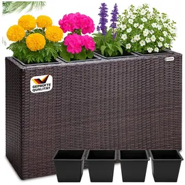 CASARIA Blumenkasten 95 x 27 x 60 cm Braun