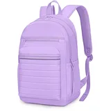 KEOFID Rucksack Damen, Wasserdicht Kleiner Rucksack, Damenrucksack Geldbörse, Elegant Daypack für Freizeit Schule Reisen Arbeit(Lila)