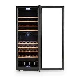 Klarstein Vinamour 54 Duo Weinkühlschrank 2 Zonen 148 Ltr 54 Fl Touch-Display