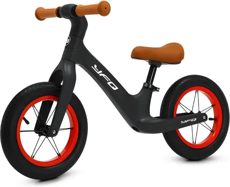 Neuleb Cycling Explorers Leichtes Kinder-Laufrad ohne Pedale mit verstellbarem Sattel, luftlose Reifen & Ständer, erster Fahrrad-Lernspaß für Kinder von 3 bis 6 Jahren, perfekt zum Radfahrenlernen, Schwarz