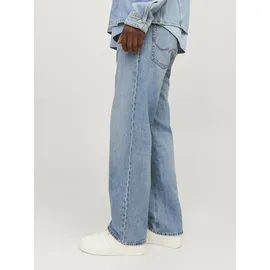 JACK & JONES "JJIALEX mit cleanem Look und Taschenvielfalt", Herren, Gr. 27, Länge 32, blau (med blau washed), Denim/Jeans, Obermaterial: 100% Baumwolle, Abriebeffekte, relaxed fit lang, Jeans, Baumwolle, relax fit
