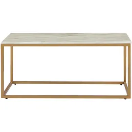 Beliani Couchtisch Gold, Beige, Holzwerkstoff, 100x45x60 cm, Wohnzimmer, Wohnzimmertische, Couchtische