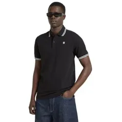 G-Star Raw  Poloshirt Polo slim stripe manches longues  Dunda  in Schwarz, EU S