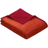 Kuscheldecke 100 x 150 cm rot/orange