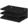 Proregal Sortierregal aus Metall mit 3 Fächern HxBxT 16x38x25cm | Bis DIN A4-Format Schwarz