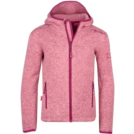 TROLLKIDS Strickfleecejacke TROLLKIDS "GIRLS JONDALEN JACKET XT", Mädchen, Gr. 152, mauve, plum, Obermaterial: 100% Polyester, Jacken