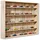 VCM Vitrine Comit 80 x 10 x 0 cm Braun