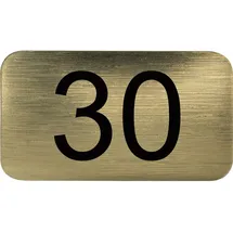 N/H Hausnummerntafel Type 30 35 x 20 mm Gold Metallic