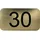 N/H Hausnummerntafel Type 30 35 x 20 mm Gold Metallic