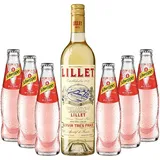 Lillet Blanc & 6 Schweppes Wild Berry  17% Vol. 0,75l - Sommeraperitif-Set