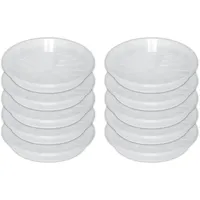 Geli 10er Set Untersetzer Orchideentopf Kunststoff Transparent (? ca.