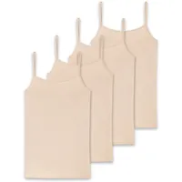 SCHIESSER Unterhemd 4er Pack in Beige (Sand) XL