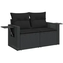 vidaXL Garten-Lounge-Set 5-tlg. schwarz