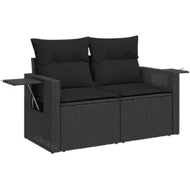vidaXL Garten-Lounge-Set 5-tlg. schwarz