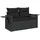 vidaXL Garten-Lounge-Set 5-tlg. schwarz