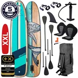 XXL SUP Board aufblasbar FAMILY 370 Shark natural