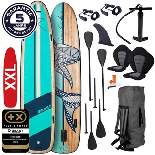 XXL SUP Board aufblasbar FAMILY 370 Shark natural