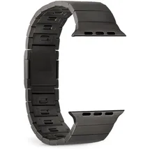 PURO TITAN Edelstahl Apple Watch Armband 42/44/45/49mm - Schwarz