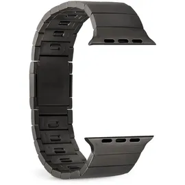 PURO TITAN Edelstahl Apple Watch Armband 42/44/45/49mm - Schwarz