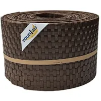 zaunzu® Sichtschutzstreifen 10 x 255 cm Braun Rattan