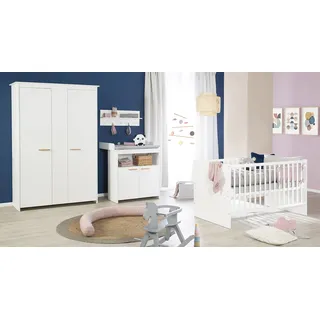 roba Zimmerset 'Anton' inkl. Kinderbett 70x140, Wickelkommode 2-türig Kleiderschrank 2,5-türig