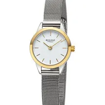 REGENT Damen Uhr Metallarmband Metall Armbanduhr Analog silber URF1442 - Silber