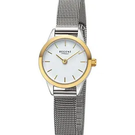 REGENT Damen Uhr Metallarmband Metall Armbanduhr Analog silber URF1442 - Silber