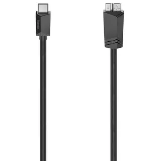 Hama USB-C-Kabel, USB-C-Stecker - Micro-USB-St., USB 3.2 Gen1, 5 Gbit/s, 0,25 m (00200654)