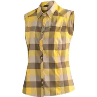 Maier Sports Sana Ärmelloses Hemd - Yellow Check -