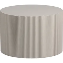 Beistelltisch WOOOD "Prague", beige, B:60cm H:40cm T:60cm, Tische, runde Form, aus gepresstem Plattenmaterial, Höhe 40 x ø 60 cm