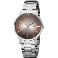 Regent 11150770 Herrenuhr Quarz Stahl/Braun